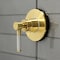 Kingston Brass KS3037DKL Single-Handle Three-Way Diverter Valve with Trim Kit, Brushed Brass KS3037DKL - alternate 2